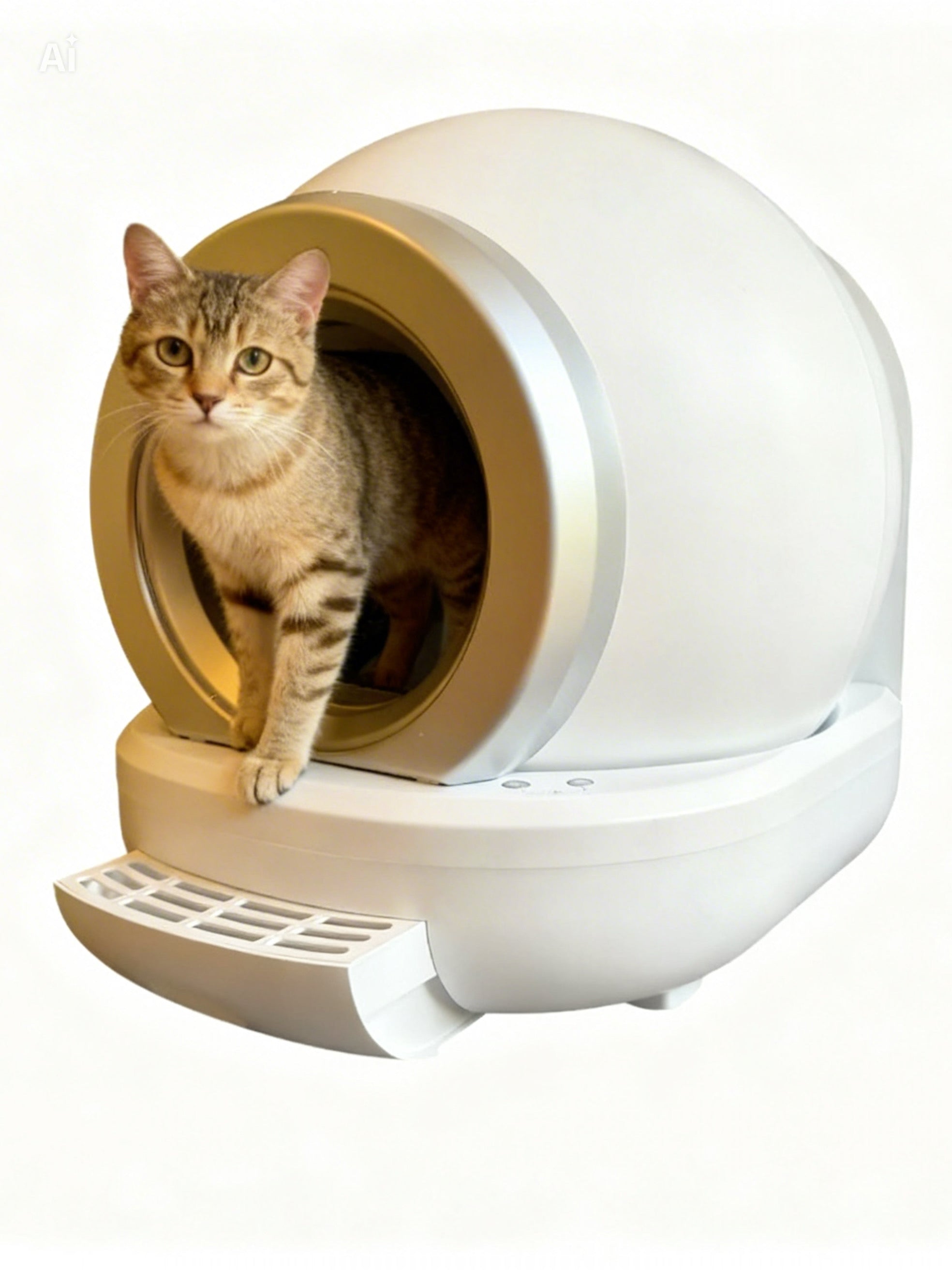 Selbstreinigende Katzentoilette mit automatischer Reinigung und App-Steuerung