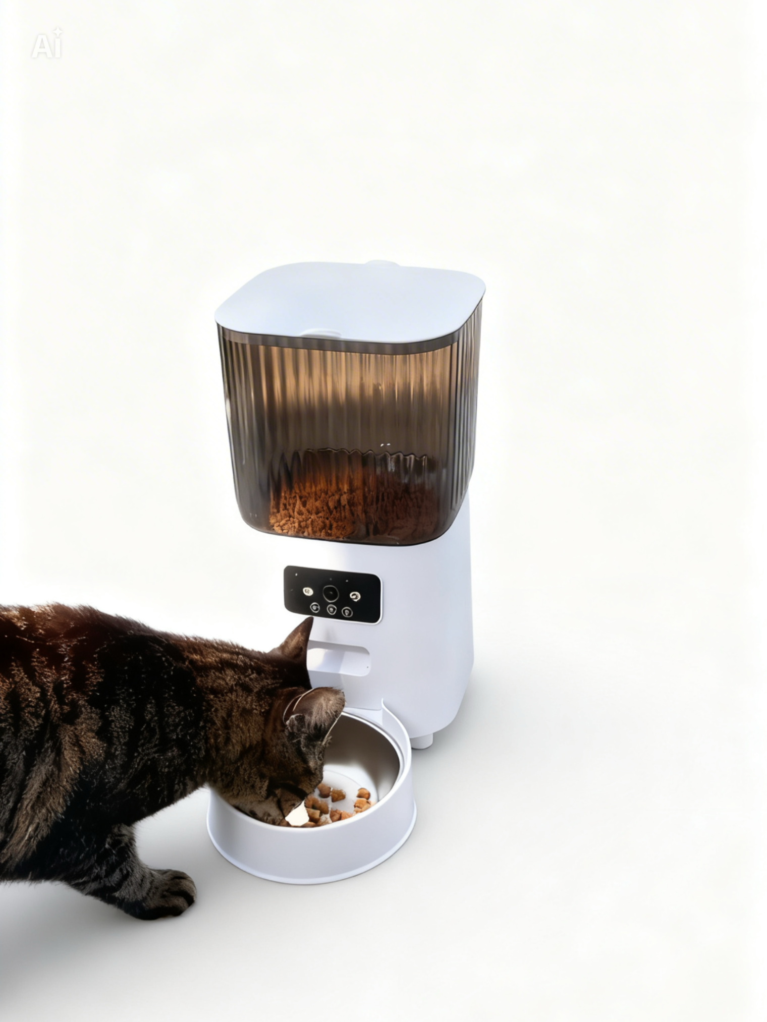 Automatischer Futterautomat für Katzen mit App-Steuerung und Kamera